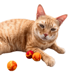Felt Fireballs Cat Toy | Pack of 2